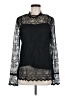 Theory 100% Polyamide Black Long Sleeve Blouse Size M - photo 1