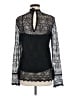 Theory 100% Polyamide Black Long Sleeve Blouse Size M - photo 2