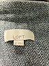 Ann Taylor LOFT 100% Cotton Chevron-herringbone Gray Blazer Size 12 - photo 6