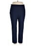 JM Collection Solid Blue Casual Pants Size XL - photo 1