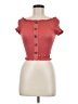 Wishful Park Red Short Sleeve Top Size M - photo 1