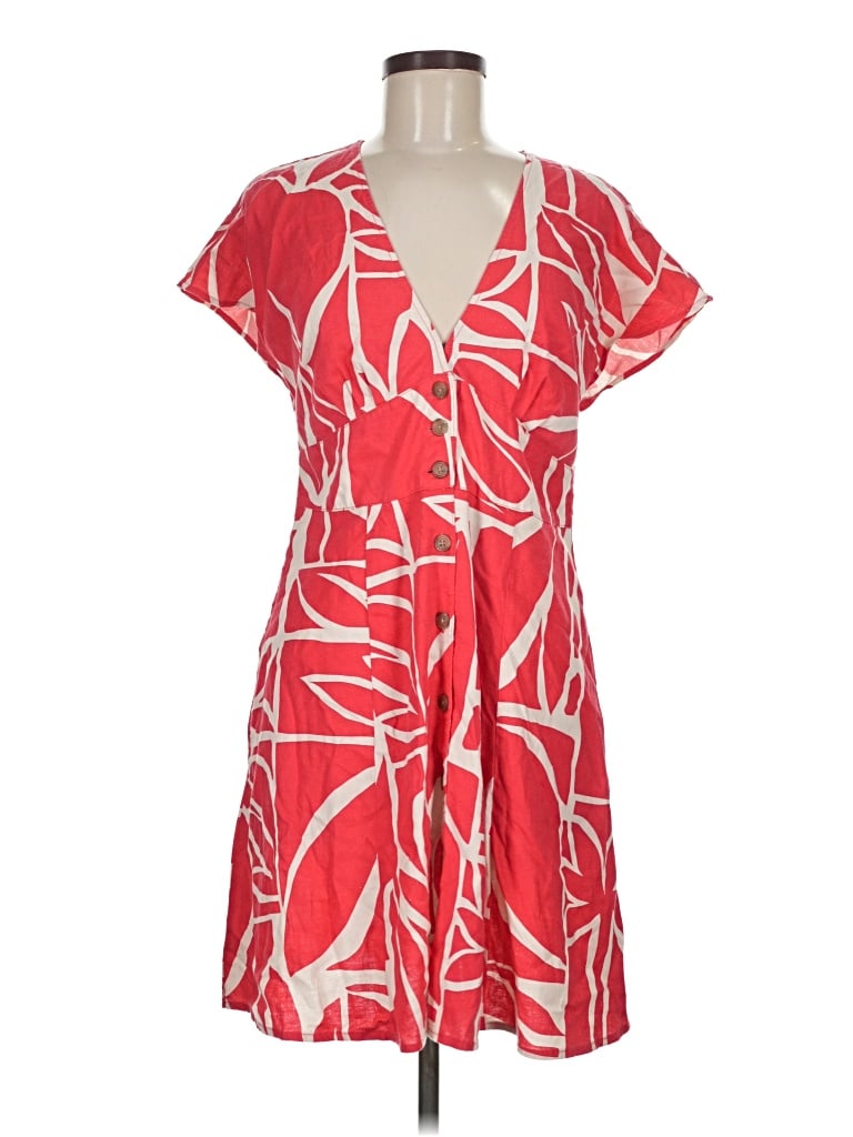 Pre-owned Marine Layer Casual Dress In Red