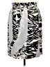 Ellen Tracy 100% Polyester Graphic Silver Casual Skirt Size 12 - photo 2