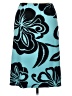 Sandra King 100% Polyester Tropical Teal Casual Skirt Size XL - photo 2
