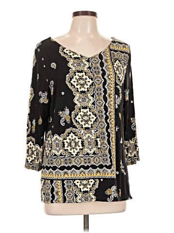 Chico's 3/4 Sleeve T-Shirt (view 1)
