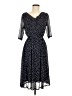 En Focus Studio Polka Dots Black Cocktail Dress Size 8 - photo 1