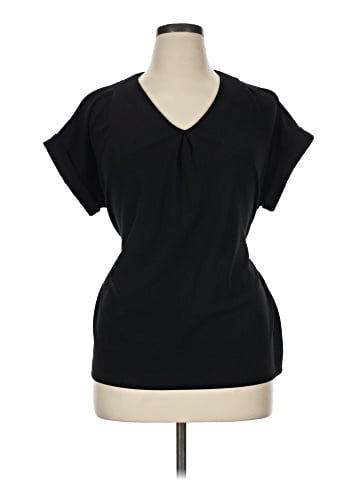 Worthington Short Sleeve Blouse (view 1)