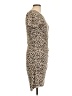 La Miel Animal Print Brown Casual Dress Size L - photo 4