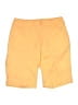 St. John's Bay Solid Yellow Orange Cargo Shorts Size 6 - photo 1