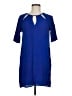BCBGMAXAZRIA 100% Rayon Solid Blue Casual Dress Size M - photo 1