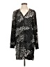 Tibi 100% Silk Animal Print Black Cocktail Dress Size 4 - photo 1