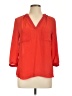 H&M 100% Polyester Red 3/4 Sleeve Blouse Size 12 - photo 1