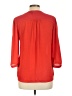 H&M 100% Polyester Red 3/4 Sleeve Blouse Size 12 - photo 2