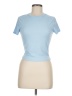 Shein Blue Short Sleeve Turtleneck Size M - photo 1