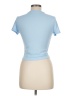 Shein Blue Short Sleeve Turtleneck Size M - photo 2