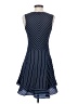 J.Crew 100% Polyester Stripes Blue Casual Dress Size 0 - photo 2