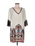 Glam 100% Polyester Paisley Ivory Casual Dress Size M - photo 1