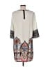 Glam 100% Polyester Paisley Ivory Casual Dress Size M - photo 2
