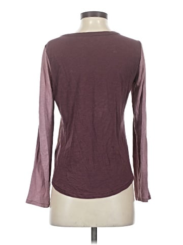 Madewell Whisper Cotton Rib-Crewneck Long-Sleeve Tee in Colorblock (view 2)