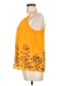 Dna Couture 100% Polyester Yellow Sleeveless Blouse Size L - photo 5