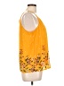 Dna Couture 100% Polyester Yellow Sleeveless Blouse Size L - photo 4