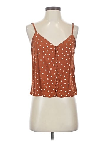 Madewell Button-Down Cami Top in Inkspot Dots (view 1)
