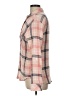 Sanctuary Plaid Pink Long Sleeve Blouse Size L - photo 5