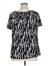 Notations Black Short Sleeve Blouse Size 1X - photo 2