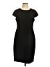 Calvin Klein Solid Black Casual Dress Size 12 - photo 1