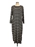 Chico's Stripes Black Casual Dress Size Lg (2) - photo 1