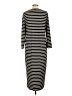 Chico's Stripes Black Casual Dress Size Lg (2) - photo 2