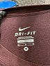 Nike 100% Polyester Burgundy Active T-Shirt Size M - photo 7