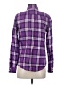St. John's Bay Plaid Purple Long Sleeve Button-Down Shirt Size S - photo 2