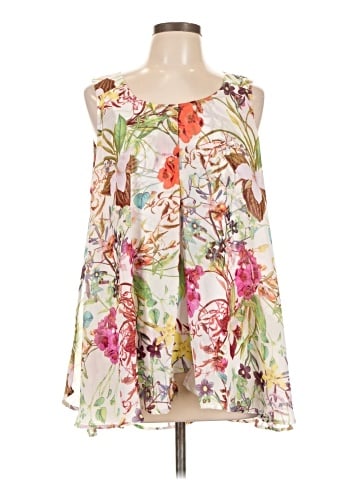 Roz & Ali Sleeveless Blouse (view 1)