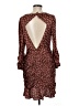 Lush 100% Polyester Animal Print Brown Cocktail Dress Size M - photo 2