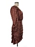 Lush 100% Polyester Animal Print Brown Cocktail Dress Size M - photo 4