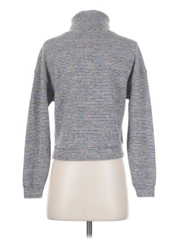 Madewell Textured Turtleneck Top in Rainbow Rib (view 2)