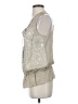 Robbi & Nikki 100% Silk Silver Sleeveless Silk Top Size XS - photo 5