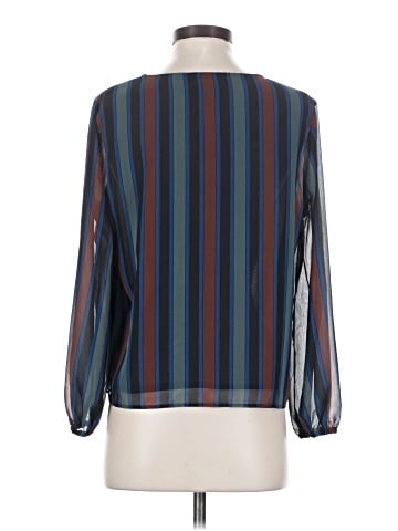Madewell Sheer-Sleeve Top in Academy Stripe (view 2)