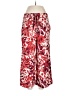 En Creme 100% Rayon Print Red Casual Pants Size M - photo 1
