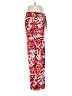 En Creme 100% Rayon Print Red Casual Pants Size M - photo 4