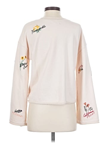 Madewell Botanical Embroidered Bell-Sleeve Sweatshirt (view 2)
