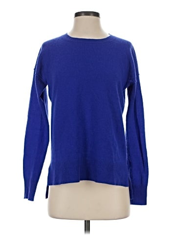 Aqua Cashmere Pullover Sweater (view 1)