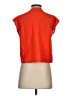French Connection 100% Polyester Orange Sleeveless Blouse Size 0 - photo 2