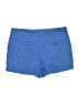 British Khaki Solid Blue Shorts Size 10 - photo 2
