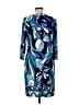 Chico's Paisley Blue Casual Dress Size Med (1) - photo 2