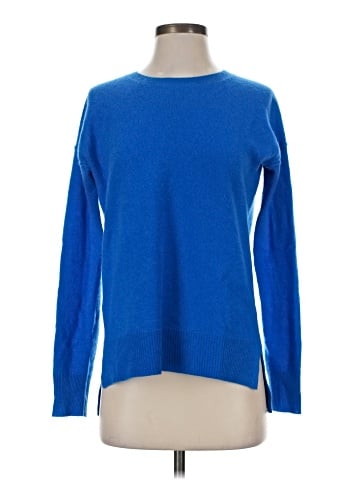 Aqua Cashmere Pullover Sweater (view 1)
