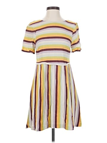 Madewell Striped Scoop-Back Dress (view 1)