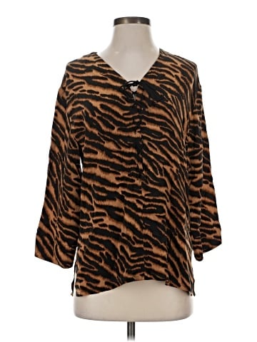 Neiman Marcus 3/4 Sleeve Silk Top (view 1)
