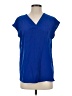 Lyaner Blue Short Sleeve Blouse Size S - photo 1